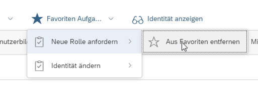 Formular aus Favoriten entfernen